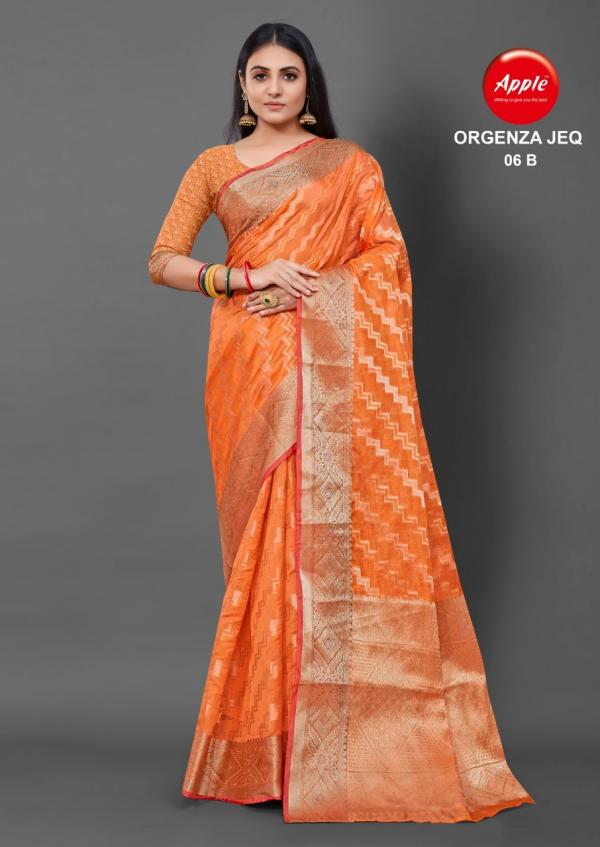 Apple Organza Jeq 6 Fancy Saree Collection